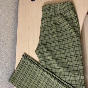 Plaid retro pants